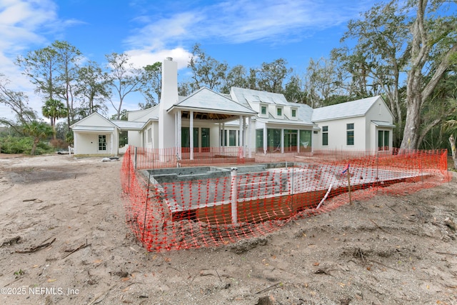 view of rear view of property