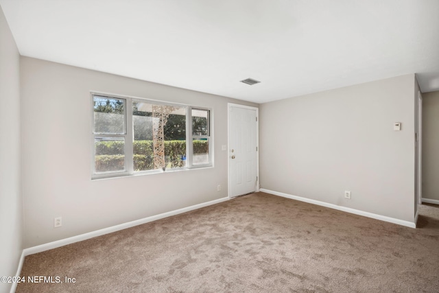 view of carpeted empty room