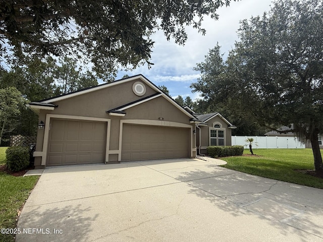 35 Sunlight Way, Saint Augustine, FL 32092 - single story home featuring stucco siding, a garage, and driveway