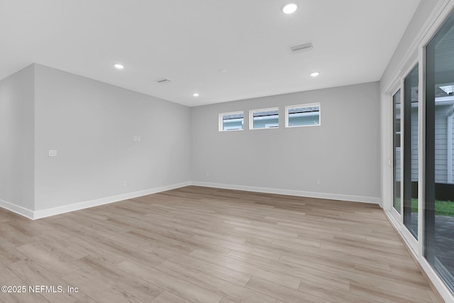 118 Caiden Dr, Ponte Vedra, FL 32081 - unfurnished room with light wood-type flooring, baseboards, and recessed lighting