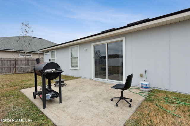 view of patio / terrace featuring area for grilling