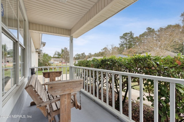 view of balcony