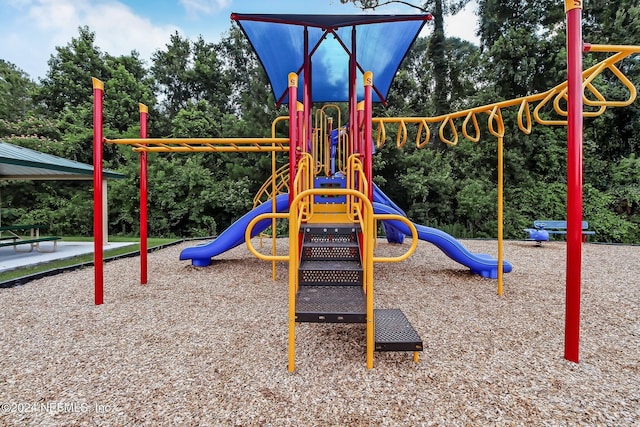 view of jungle gym