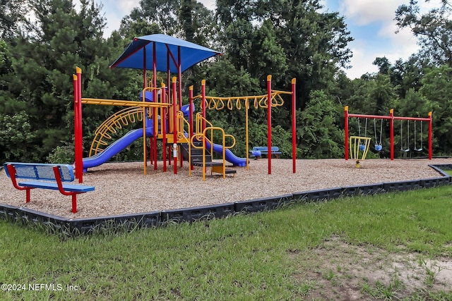 view of jungle gym