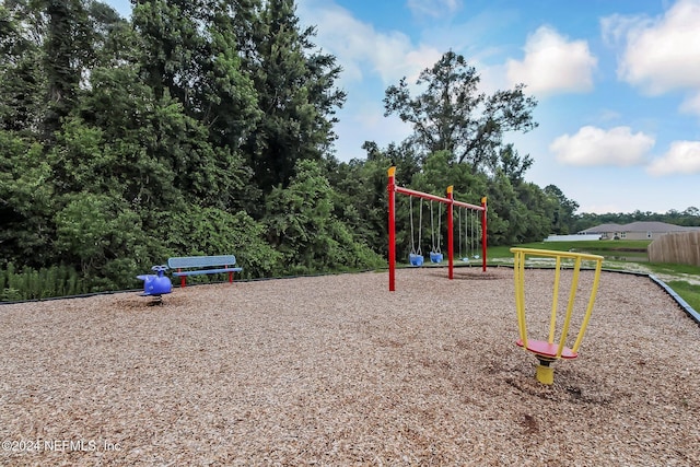 view of play area