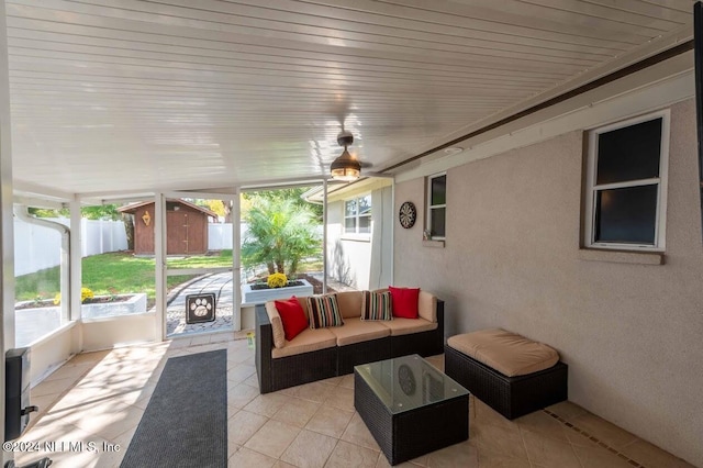 view of sunroom / solarium