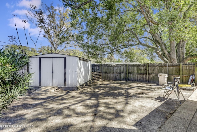 exterior space with a fenced backyard