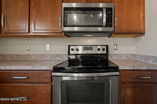 kitchen featuring appliances with stainless steel finishes