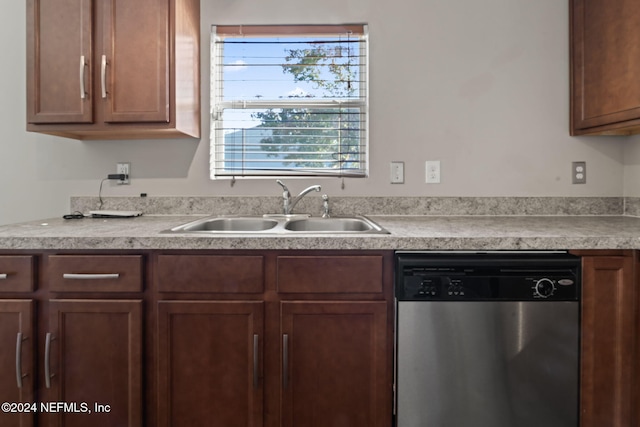 kitchen with dishwasher and sink