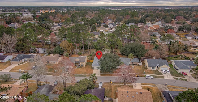 drone / aerial view featuring a residential view