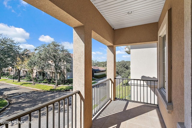 view of balcony