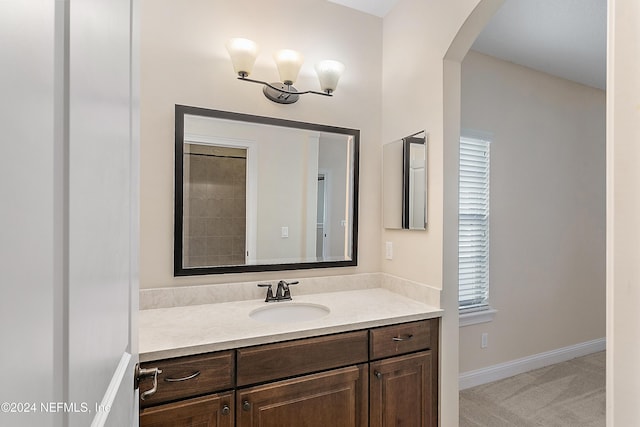 bathroom featuring vanity