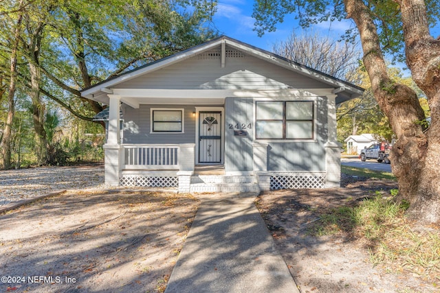 bungalow-style house with a porch