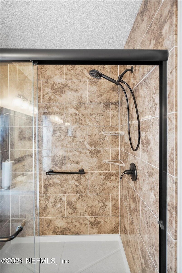 bathroom featuring walk in shower