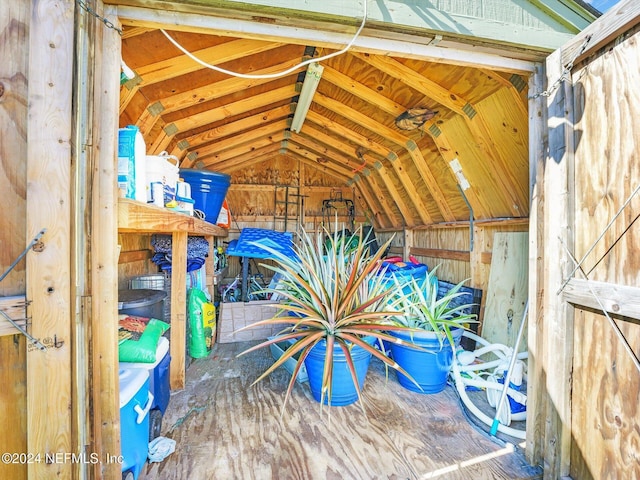 view of storage room