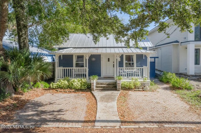 bungalow with covered porch