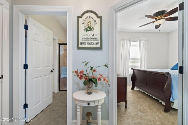 5321 Muskogean St, Saint Augustine, FL 32092 - bedroom with light tile patterned floors