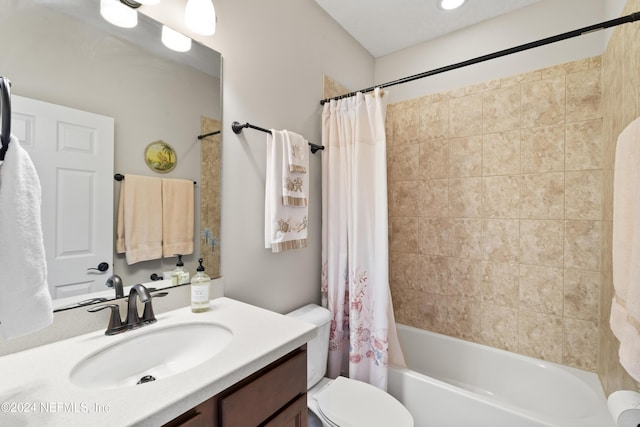 5321 Muskogean St, Saint Augustine, FL 32092 - bathroom with vanity and shower / bathtub combination with curtain