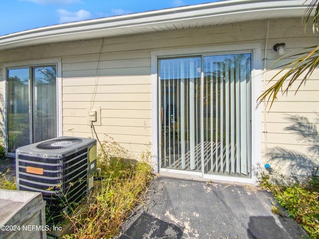 entrance to property with central AC