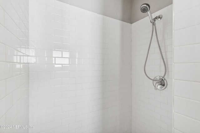 details with tiled shower