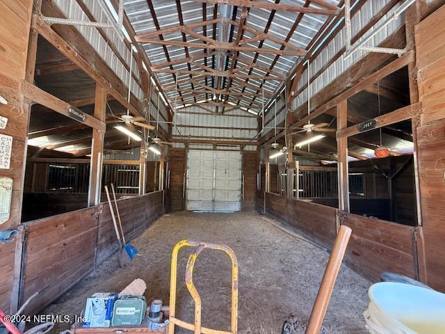 view of stable