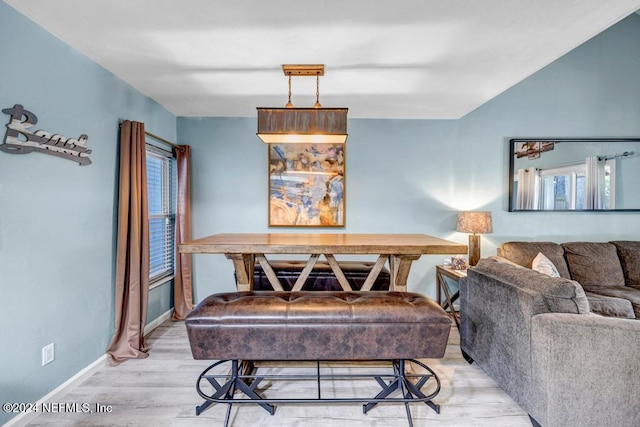 interior space featuring light hardwood / wood-style flooring