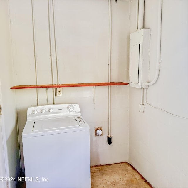 laundry room featuring washer / clothes dryer