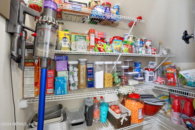 view of pantry