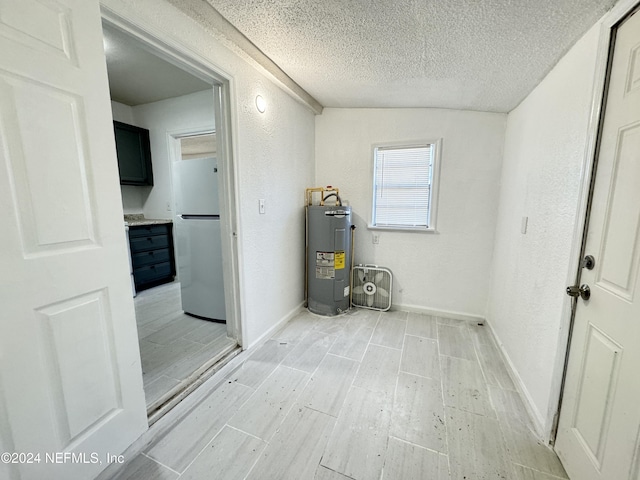 interior space with electric water heater