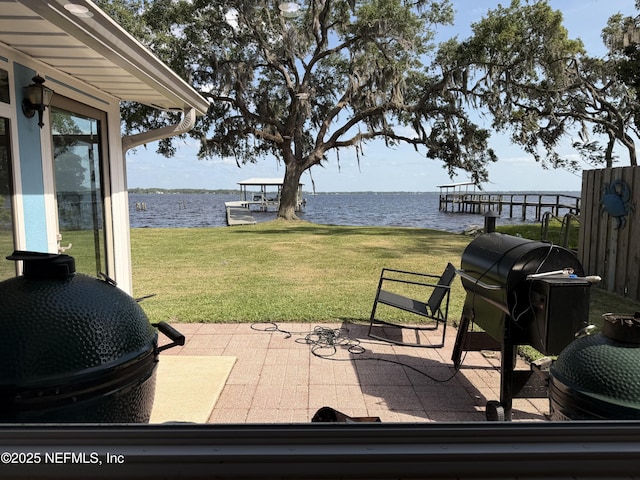130 Cedar Creek Rd, Palatka, FL 32177 - view of patio featuring a water view and area for grilling