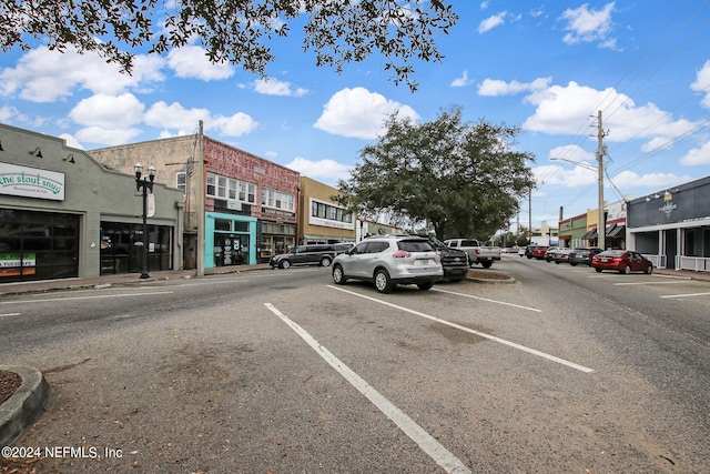 view of parking / parking lot