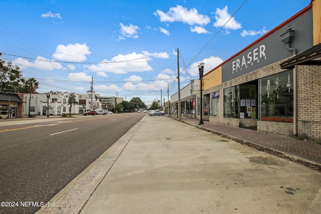 view of road