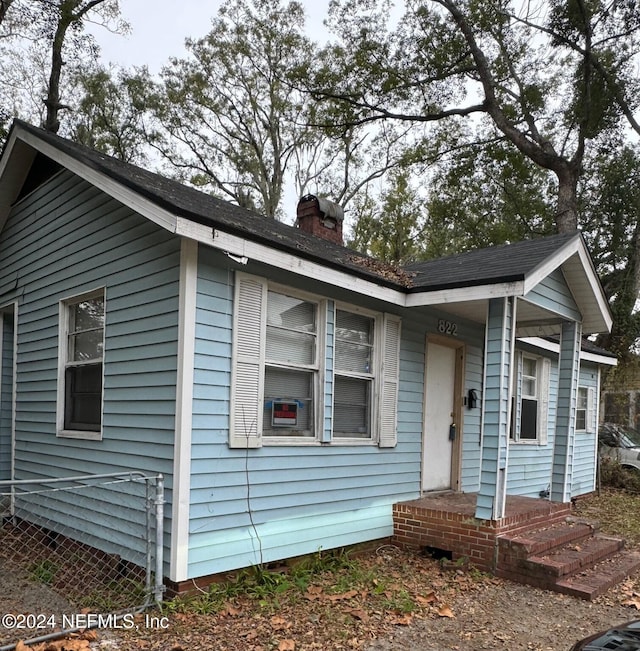 view of front of home