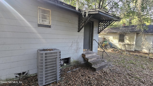 exterior space with central AC unit