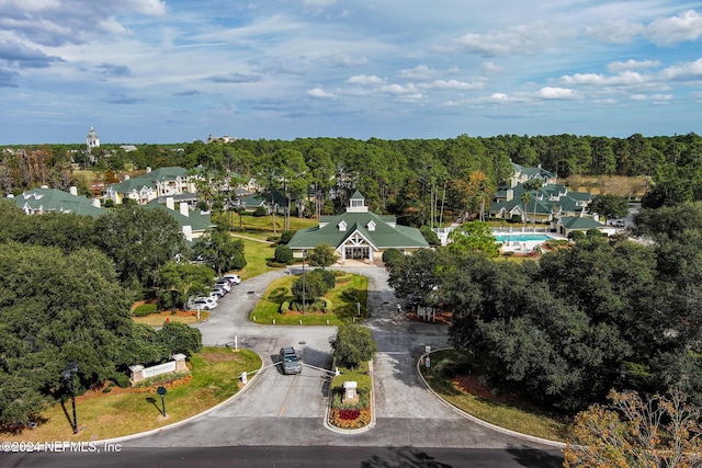 bird's eye view featuring a residential view