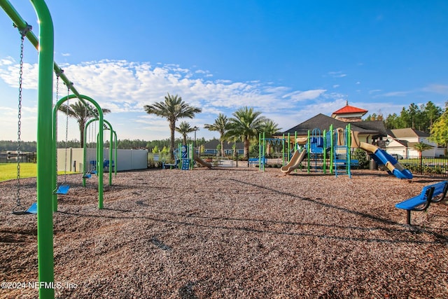 view of jungle gym