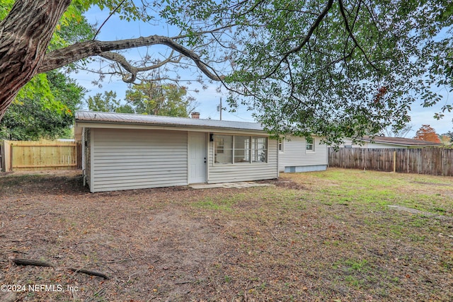 view of back of property