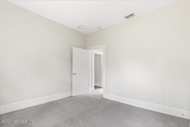 view of carpeted empty room