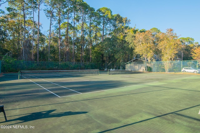 view of tennis court