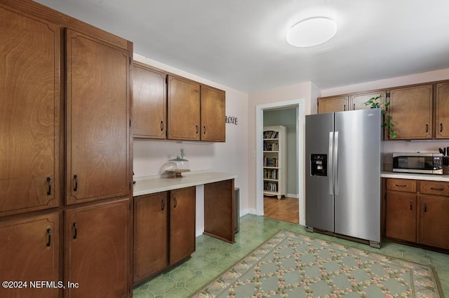 kitchen with appliances with stainless steel finishes