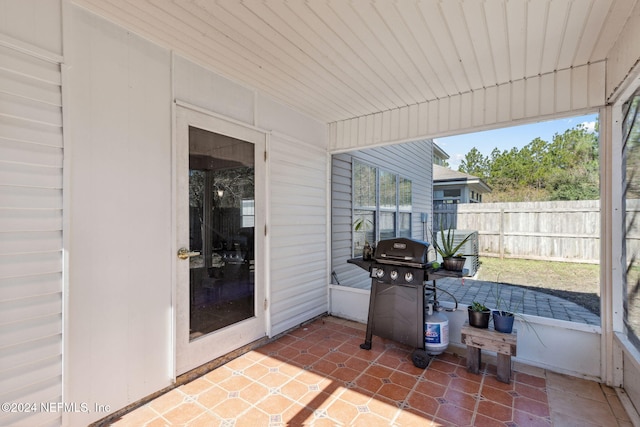 view of sunroom / solarium