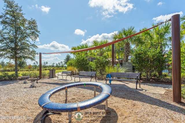 view of jungle gym