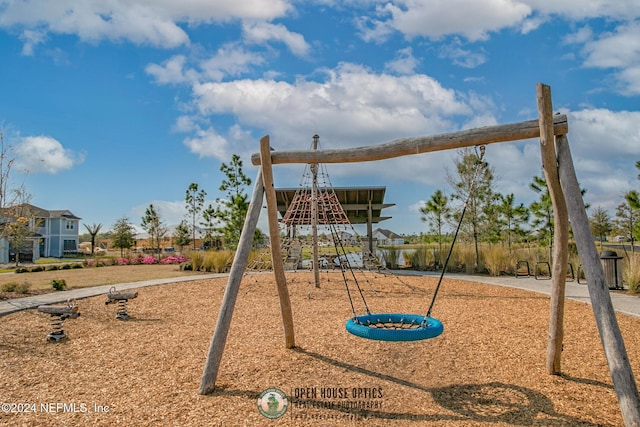 view of jungle gym