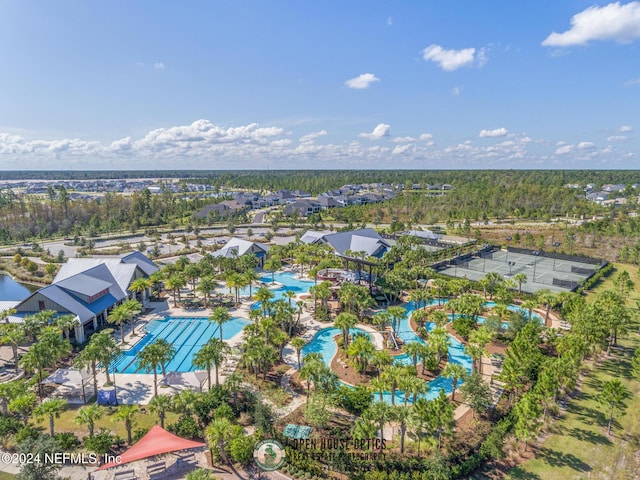 birds eye view of property