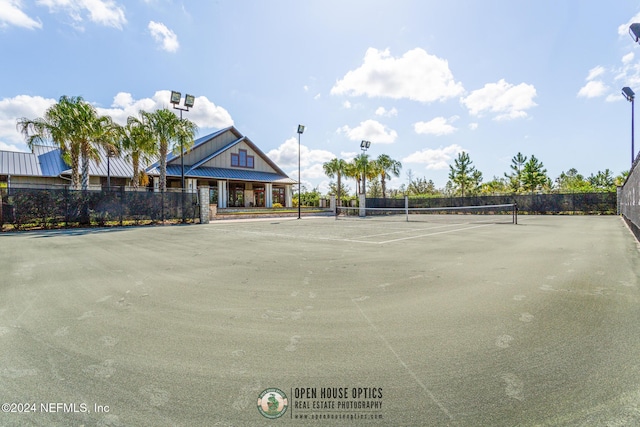 view of tennis court