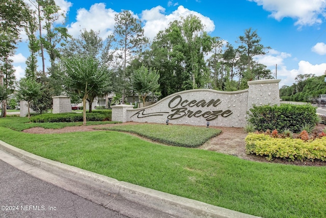 96072 Ocean Breeze Dr, Fernandina Beach, FL 32034 - community / neighborhood sign featuring a yard