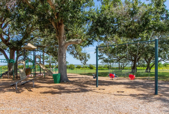 view of jungle gym