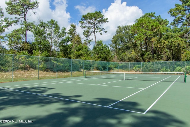 view of tennis court