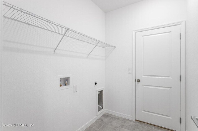 laundry room featuring hookup for a washing machine and electric dryer hookup