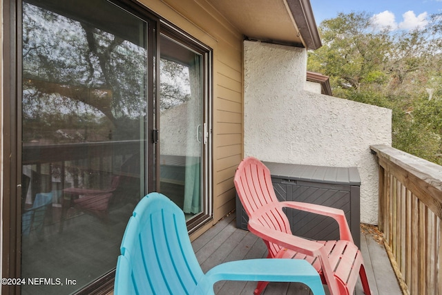 view of balcony